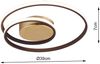 LED Deckenleuchte, dimmbar , Ring Design, rost, 39 cm, ZIBAL Bild 4