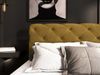 Boxspringbett Schlafzimmerbett GISEL 120x200cm Stoff Salvador Honiggelb Bild 3