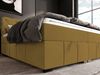 Boxspringbett Schlafzimmerbett GISEL 120x200cm Stoff Salvador Honiggelb Bild 4