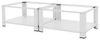 ML-DESIGN Waschmaschinenuntergestell Waschmaschinenzubehör Untergestell Unterbausockel Podest für Trockner, Doppel Waschmaschinen Unterbau mit Ablage 128x54x32cm Stahl Weiß Bild 4