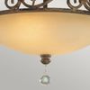 Feiss FE-CHATEAU-SF Deckenleuchte Chateau E27 60W Stahl, Glas; Bronze mokka B:39. 2cm Ø39. 2cm dimmbar Bild 5