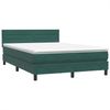 vidaXL Boxspringbett mit Matratze & LED Dunkelgrün 160x220 cm Samt 3317034 Bild 5
