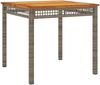 vidaXL 5-tlg. Garten-Essgruppe mit Kissen Grau Poly Rattan 3213570 Bild 5