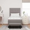 vidaXL Boxspringbett mit Kopfteil Taupe 80 x 200 cm Stoff 3344027 Bild 3