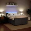vidaXL Boxspringbett mit Matratze Dunkelgrau 140x190 cm Samt 3288601 Bild 5