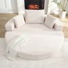 HAUSS SPOLE Schlafsofa aus Cordstoff,klappsofas mit schlaffunktion,klapsofabett mit Kissen, 2-in-1 Boden-Sofa, Schlafsofa mit rutschfester Unterseite, Multifunktionssofa Gästebett mit 3 Kissen Bild 2