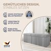 CASARIA® Sitzbank mit Stauraum Cord inkl. Boxen L Grau Bild 3