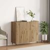 Sideboard, Kommode Artisan-Eiche 90 x 34 x 80 cm Holzwerkstoff j1122p Bild 2