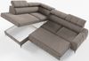 Selsey 'London' Ecksofa mit Schlaffunktion, Veloursbezug in Hellbraun, linksseitig, 83 x 274 x 203 cm Bild 3
