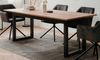 Furn. Design Esstisch Malta (Küchentisch in Artisan Eiche und Anthrazit, ausziehbar, 120 160 200 240 cm), Industrial Design Bild 5