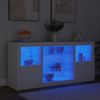 vidaXL Sideboard mit LED-Leuchten Weiß 142,5x37x67 cm 3209086 Bild 4