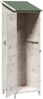 vidaXL Gartenschuppen Weiß 59,5 x 56 x 176,5 cm Massivholz aus Fichte 42033477 Bild 4
