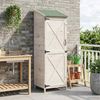 vidaXL Gartenschuppen Weiß 59,5 x 56 x 176,5 cm Massivholz aus Fichte 42033477 Bild 3