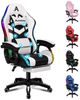 ALFORDSON Gaming-Stuhl Ergonomisch, Gamer Stühle mit Lendenwirbelkissen, Kopfstütze (1 St), Höhenverstellbar mit LED-Leuchten und 8-Punkt-Massagefunktion Bild 5