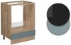 Herdumbauschrank R-Line Blau-Grau 60 cm , AP Eiche Vicco Bild 4