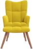 vidaXL Relaxsessel mit Hocker Senfgelb Samt [328069] Bild 3