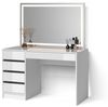 Livinity® Schminktisch Imola, Weiß, 120 cm mit LED Beleuchtung (2-St) Bild 4