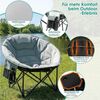 TLGREEN Campingstuhl Moonchair XXL Klappbarer Campingstuhl (150KG Belastbar, Atmungsaktives Netzgewebe, Mit Seitentasche & Tragetasche), Rutschfest, Outdoor Klappstuhl für Garten, Balkon, Angeln, Strand Bild 4