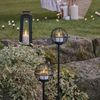 Lights4fun LED Gartenleuchte 4er Set Outdoor TruGlow® Solar-Teelichter mit Erdspieß Bild 4