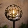 Lights4fun LED Gartenleuchte 4er Set Outdoor TruGlow® Solar-Teelichter mit Erdspieß Bild 2