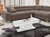 Dmora Couchtisch Aboronzi, niedriger Couchtisch, Zeitungsständer, 100 % Made in Italy, 100 x 55 x 42 cm, glänzend weiß, Bild 2