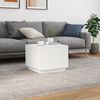vidaXL Couchtisch mit LED-Leuchten Weiß 50x50x40 cm 839868 Bild 4