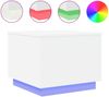 vidaXL Couchtisch mit LED-Leuchten Weiß 50x50x40 cm 839868 Bild 2