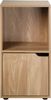 Casâme 'MODU' Set aus 2 Nachttischen mit 2 Fächern im Holzdekor mit 1 Tür - L31 cm - Helles Holz Bild 3