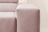 KAWOLA Sofa NEVADA Ecksofa Feincord rosa mit motorischem Sitzvorzug Recamiere links 70 x 215 x 319 cm Bild 4