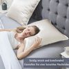 Satin Kissenbezug 80x80 2 er Set Weich Silk Pillowcase Seidenkissenbezug Curly Bild 2