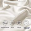 Satin Kissenbezug 80x80 2 er Set Weich Silk Pillowcase Seidenkissenbezug Curly Bild 5