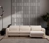 Ecksofa, 'Lily', 73 x 165 x 290, Creme Bild 2