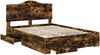 vidaXL Bettrahmen Geräucherte Eiche 140 x 190 cm Holzwerkstoff 3413607 Bild 5