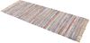 carpetfine 'Kelim Chindi' Teppich, Wendeteppich, rechteckig, Höhe: 6 mm, handgewebt, mit Fransen, Taupe, 75x200 cm Bild 3