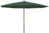 vidaXL Sonnenschirm mit Holzmast Grün 400x273 cm 363176 Bild 2