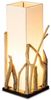 Levandeo® Nachttischlampe, Treibholzlampe H50cm Tischlampe Braun Beige Tischleuchte Design Bild 5