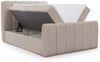 Boxspringbett Schlafzimmerbett DENIS 120x200cm Stoff Catch Me Hellgrau Bild 2