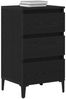 vidaXL Nachttisch Schwarz Eichen-Optik 45 x 35 x 44 cm Holzwerkstoff 863439 Bild 3