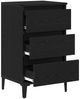vidaXL Nachttisch Schwarz Eichen-Optik 45 x 35 x 44 cm Holzwerkstoff 863439 Bild 5