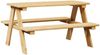 vidaXL Kindertisch mit Bänken IRUN 90x79,5x50 cm Massivholz 42000163 Bild 2