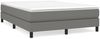 vidaXL Boxspringbett, Stoff, Dunkelgrau, 140x190 cm Bild 2