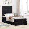vidaXL Ottoman-Bett mit Matratzen & LEDs Schwarz 90x200 cm Samt 3314296 Bild 4