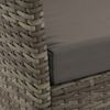Poly-Rattan Garten-Garnitur HWC-N98, Sitzgruppe Lounge-Set, Metall Glas Stoff/Textil (180g/m²) ~ grau, Kissen hellgrau Bild 5