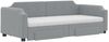 vidaXL Tagesbett Ausziehbar mit Schubladen Hellgrau 90x190 cm Stoff 3197698 Bild 3