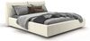 KAWOLA Bett HENRY Polsterbett Leder weiß 140x200cm Bild 3