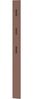 Germania Garderobenpaneel 3728-671 GW-Ameca, in Toffee, mit drei ausklappbaren Kleiderhaken aus Metall, 15 x 170 x 3 cm (BxHxT) Bild 2