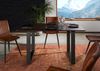Esstisch Akazie 140x90 braun lackiert / U-Beine anth. matt SWISS EDGE Bild 3