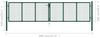 vidaXL Maschen-Gartentor aus Stahl 400x100 cm Grün 145748 Bild 5