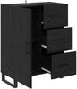 vidaXL Sideboard mit Schubladen Schwarz Eichen-Optik 69,5 x 34 x 90 cm 881542 Bild 5