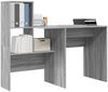 vidaXL Schreibtisch Graues Sonoma 131,5 x 50 x 106,5 cm Holzwerkstoff 869303 Bild 3